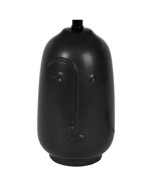 Lámpara de algodón Figura E14, cable negro de 1,50 m, D11,5-23xH41 cm