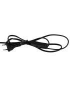 Lámpara de algodón Figura E14, cable negro de 1,50 m, D11,5-23xH41 cm