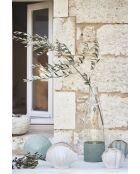 Vase coquillage vert d'eau - 25x14xH20 cm