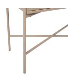 Cabinet 3 niveaux trempé Lery ivoire - 70x35xH140 cm
