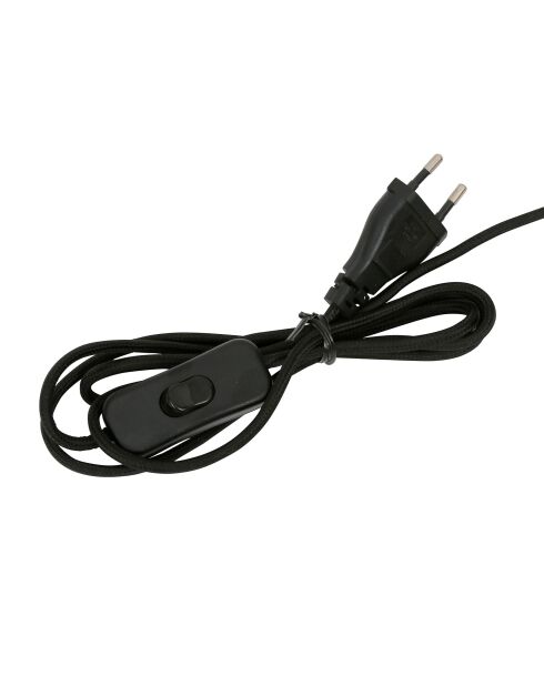 Base lampada Fenyx nera cavo E27 1,50 m - P10xH39 cm