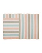 Tapis Palma beige/corail/turquoise - 180x120 cm