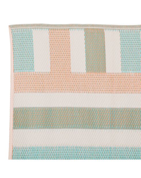 Tapis Palma beige/corail/turquoise - 180x120 cm