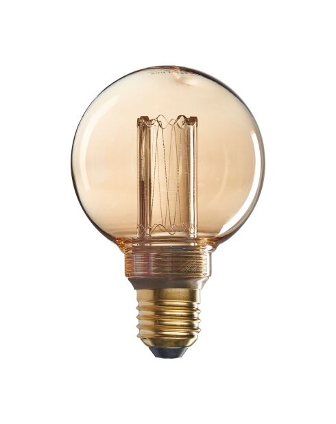 Ampoule LED globe Fusion E27 LED SMD ambre - D8xH12 cm
