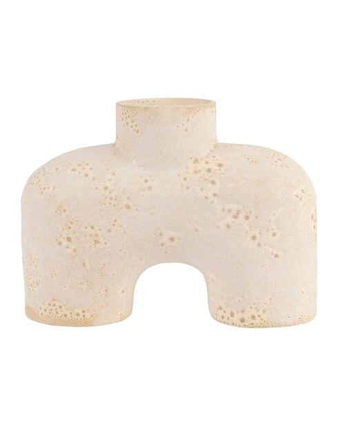 Vase Iktoum blanc cassé - 20x8xH15 cm