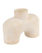 Vase Iktoum blanc cassé - 20x8xH15 cm