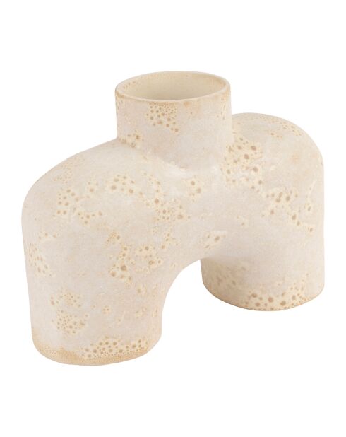 Vase Iktoum blanc cassé - 20x8xH15 cm