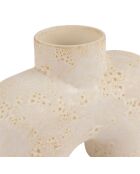 Vase Iktoum blanc cassé - 20x8xH15 cm