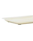 2 ecrufarbene Barockschalen - 34x24/26x17 cm