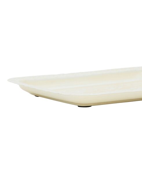 2 ecrufarbene Barockschalen - 34x24/26x17 cm