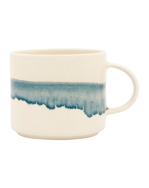 Tasse à thé Mer blanc cassé/bleu réactif - 40 cl