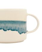 Tasse à thé Mer blanc cassé/bleu réactif - 40 cl