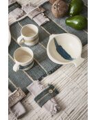 Tasse à thé Mer blanc cassé/bleu réactif - 40 cl