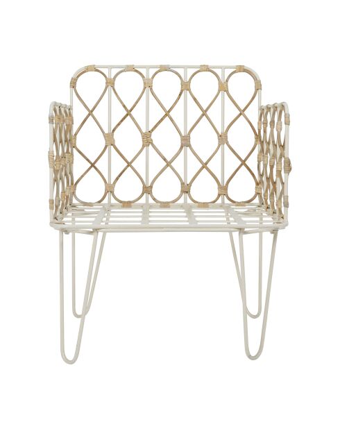 Fauteuil Roseraie naturel - 63x60xH82 cm