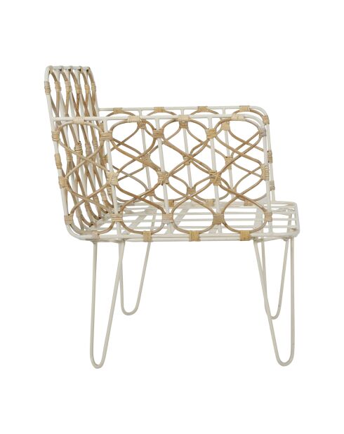 Fauteuil Roseraie naturel - 63x60xH82 cm