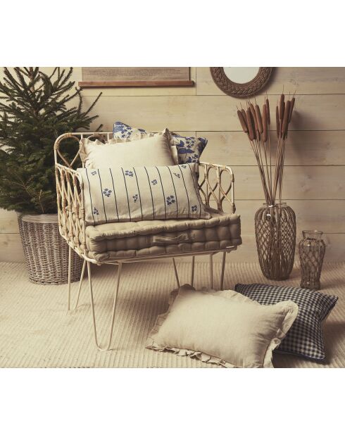 Fauteuil Roseraie naturel - 63x60xH82 cm