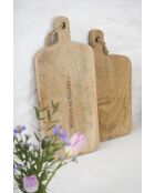 Planche à découper Cuisiner Famille naturelle - 16x39,5 cm