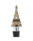 Bouchon de bouteille en aluminium Tour Eiffel Sunny doré - D3x13,5 cm