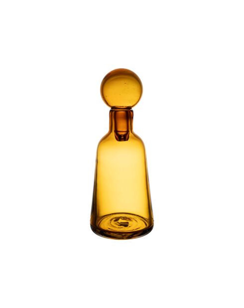 Vase avec bouchon Pop's ambre - D12xH32 cm