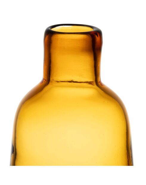 Vase avec bouchon Pop's ambre - D12xH32 cm