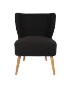 Poltrona boucle Eleonor antracite - 63x65xH79,5 cm