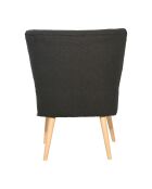 Poltrona boucle Eleonor antracite - 63x65xH79,5 cm
