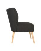 Poltrona boucle Eleonor antracite - 63x65xH79,5 cm