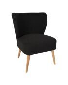 Poltrona boucle Eleonor antracite - 63x65xH79,5 cm