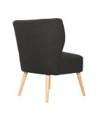 Poltrona boucle Eleonor antracite - 63x65xH79,5 cm