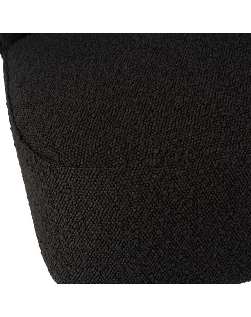 Poltrona boucle Eleonor antracite - 63x65xH79,5 cm