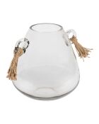 Vase Pompom naturel - 24x22xH23 cm
