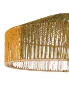 Aurore nicht elektrische Pendelleuchte natur/khaki/senfgelb - D50x19,5 cm