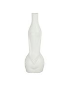 Vase soliflore Maceio blanc - 12x10xH35 cm