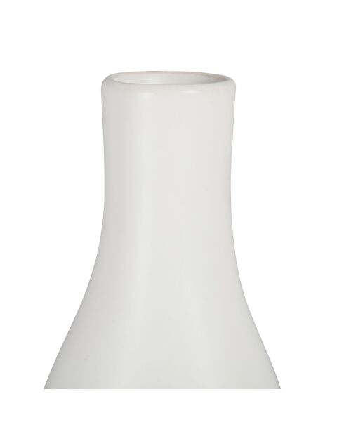 Vase soliflore Maceio blanc - 12x10xH35 cm
