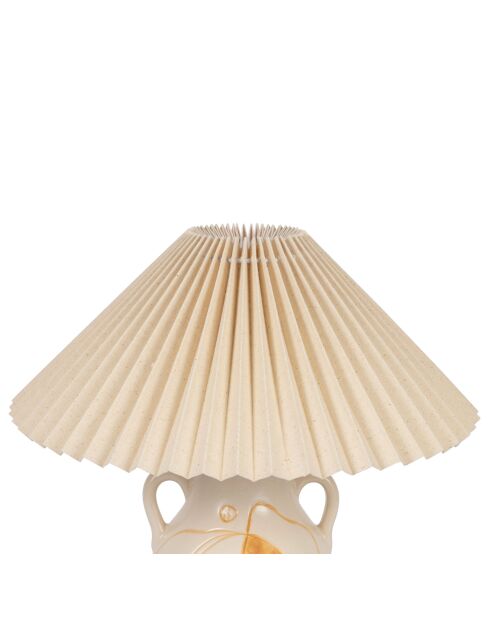 Cable de lámpara Greeka E27 de 1,40 m, color terracota/crudo, 15-35.5xH38 cm