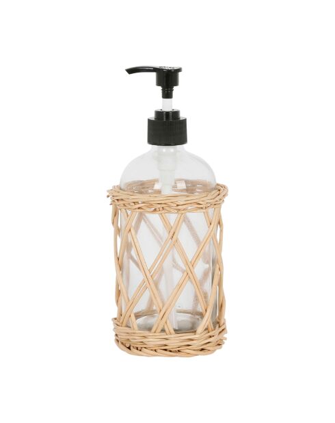 Distributeur de savon liquide Calisse naturel - D9xH18 cm