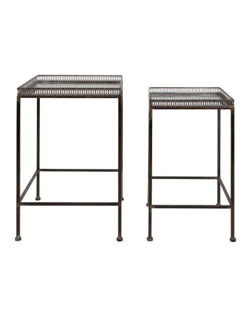 2 tables d'appoint Mignonne bronze