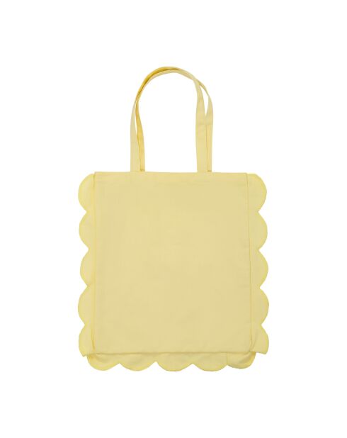 Sac tote bag en coton Romancero jaune - 47x47,5 cm