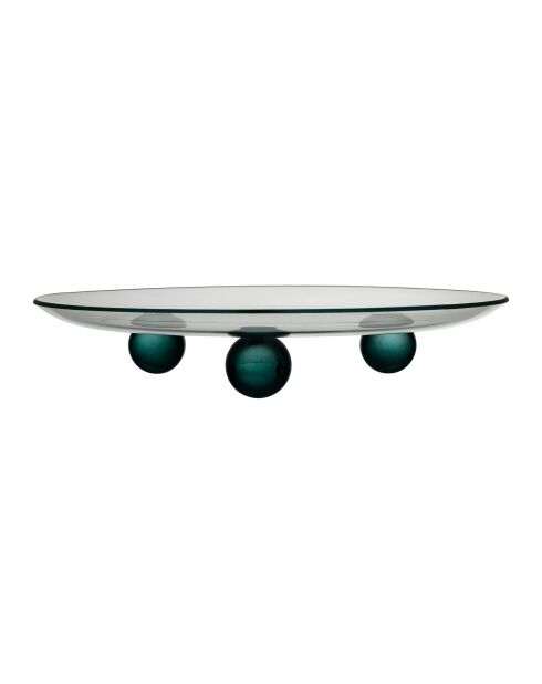 Centre de table Funky émeraude - D30xH5 cm