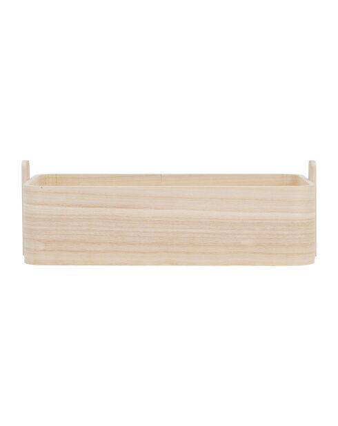 Boîte paulownia Anordi naturelle - 31x15xH10 cm