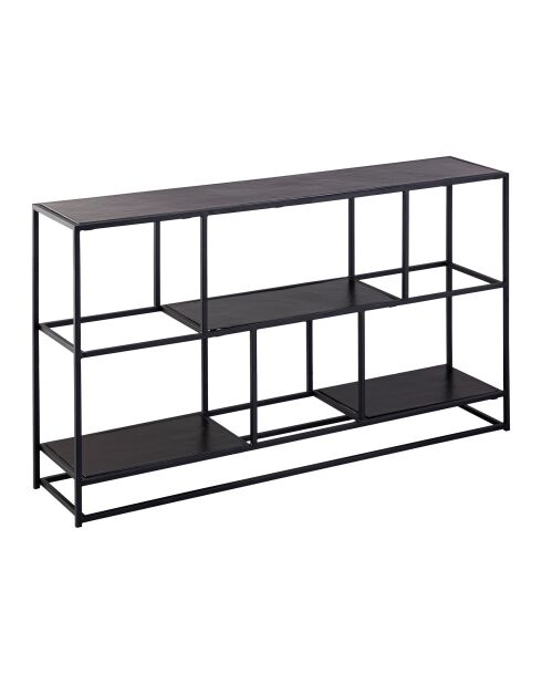 Console en acier Felia noire - 140x30xH84 cm