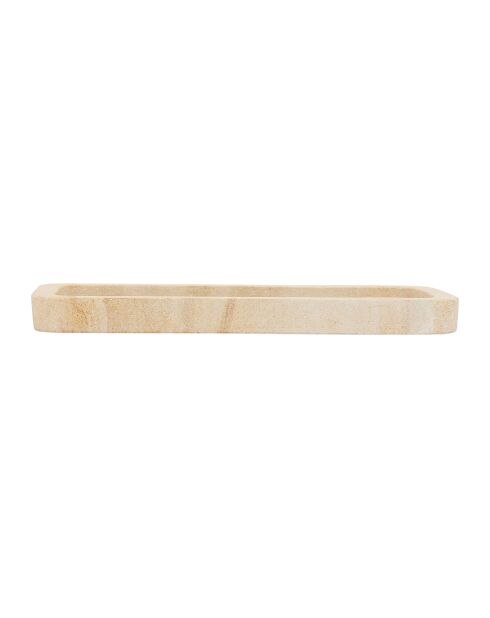 Beiges Tablett Eskela - 28x15 cm