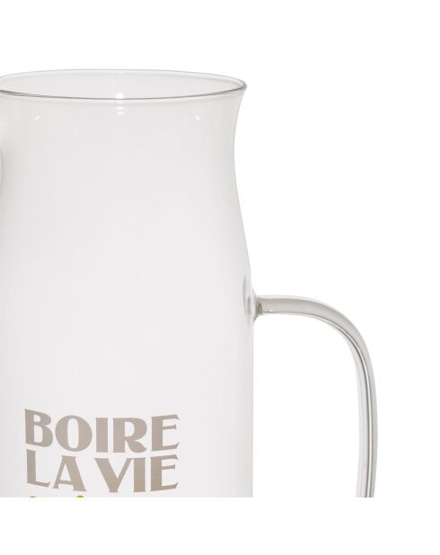 Pichet Pastis bleu/jaune - 1 L