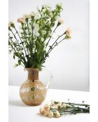 Vase pichet Bordemer corail - 23x20xH28 cm