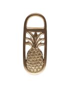 BTE Sunny gouden flesopener met ananas - 13x5 cm