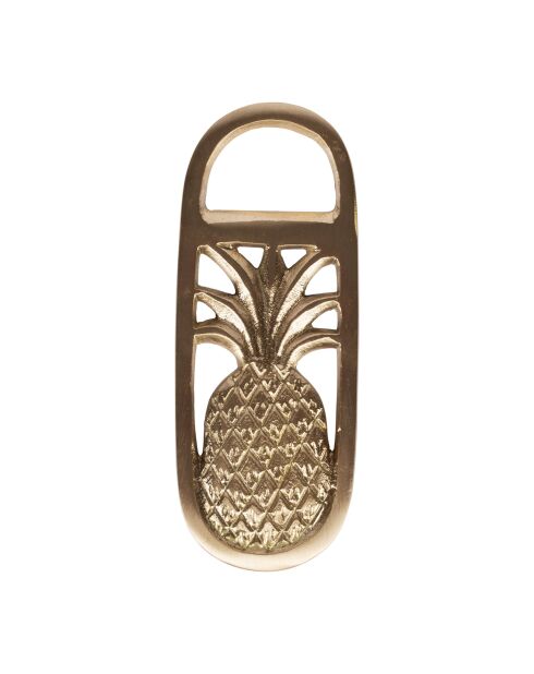 BTE Sunny goldener Ananas-Flaschenöffner - 13x5 cm