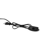 Cable de lámpara Minimal E14 de 1,70 m negro/crudo - D14xH26 cm
