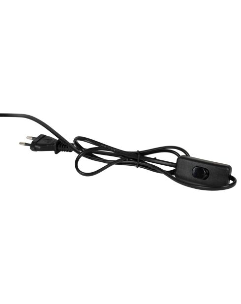 Cable de lámpara Minimal E14 de 1,70 m negro/crudo - D14xH26 cm
