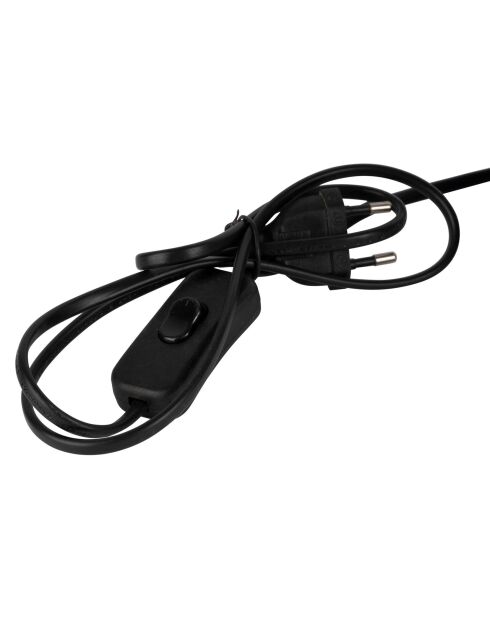 Funky E27-Lampe 60 W Kabel 1,50 m schwarz - D24,5xh33 cm