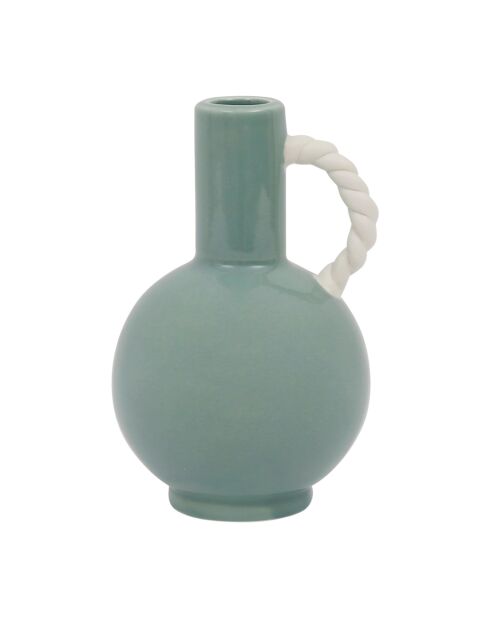 Divertente vaso verde - 11x10,5xH17 cm